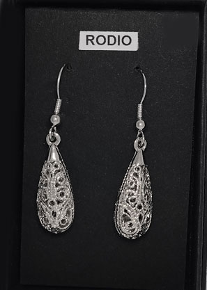 Pendientes Rodio